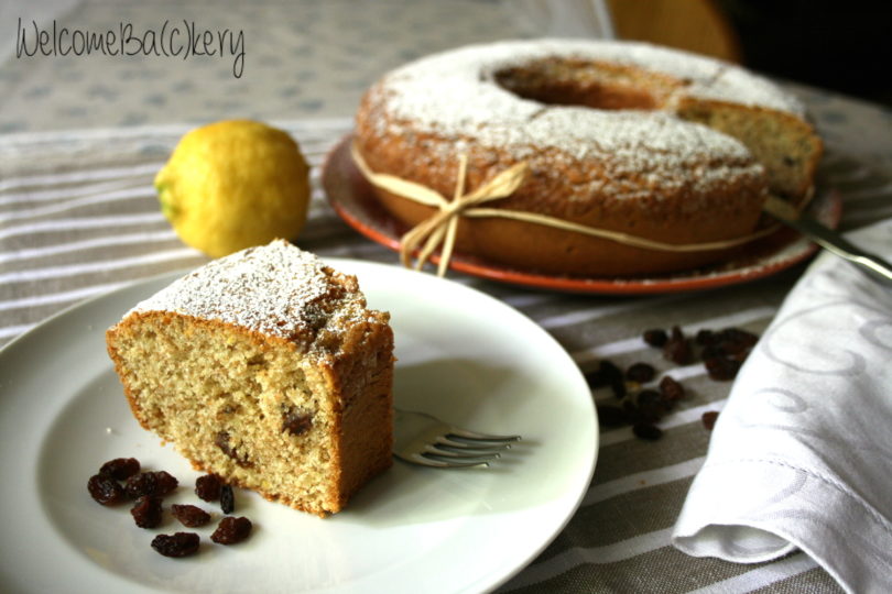 Ciambella integrale con le uvette