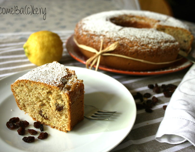 Ciambella integrale con le uvette