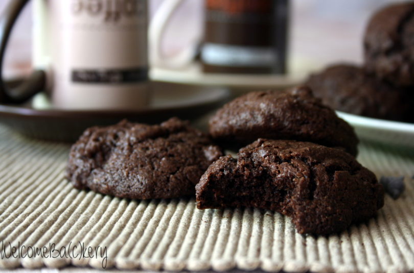 Buckwheat triple chocolate cookies