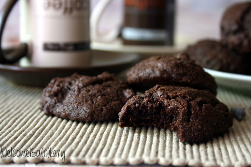 Buckwheat triple chocolate cookies