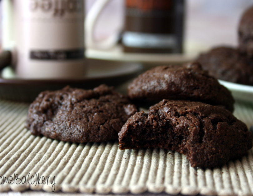 Buckwheat triple chocolate cookies