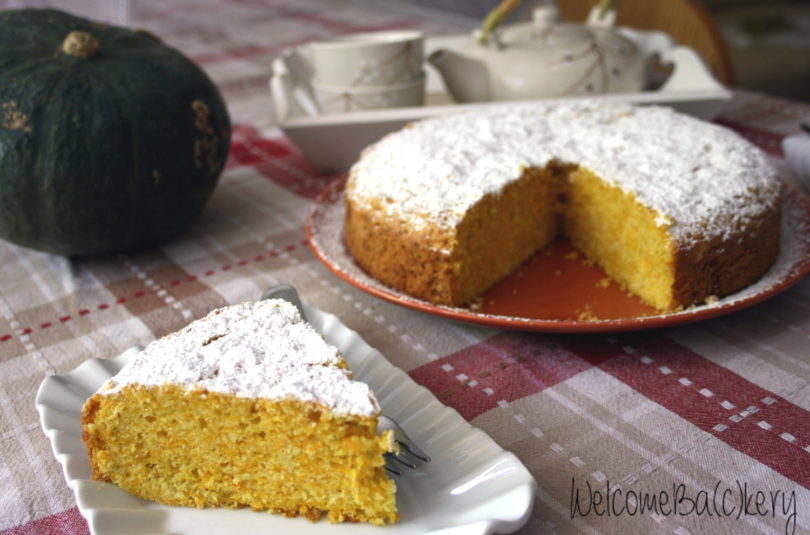 Torta con zucca cruda