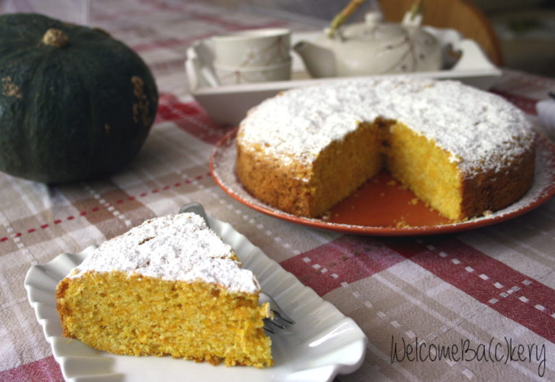 Torta con zucca cruda