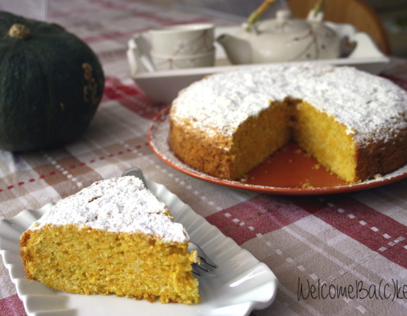 Torta con zucca cruda
