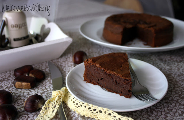 Chocolate and chestnut spread cake