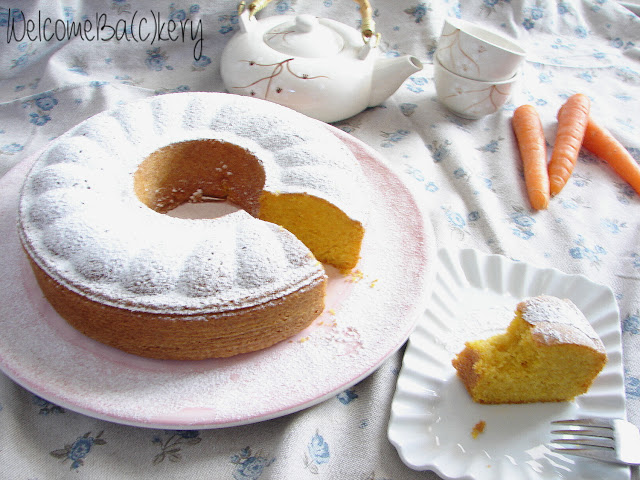 Carrot cake… with blended carrots!