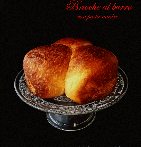 Brioche al burro a lievitazione naturale