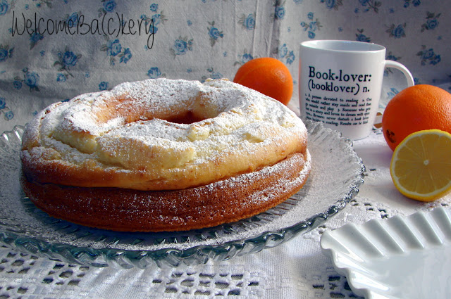 Ciambella albumi e ricotta, al profumo di agrumi