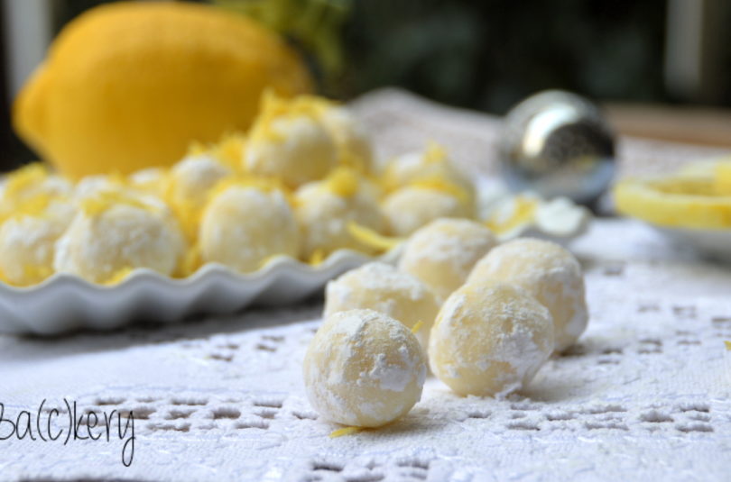 Tartufi mimosa, al cioccolato bianco e limone