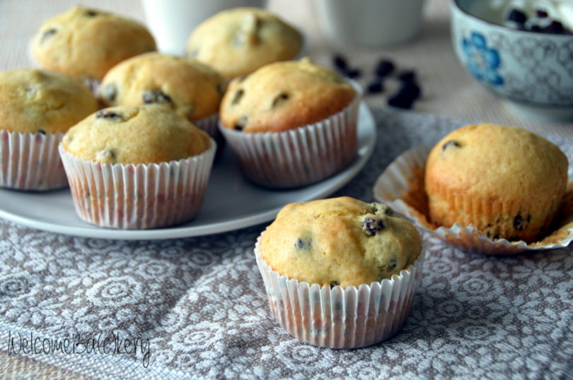 Muffins yogurt e uvetta