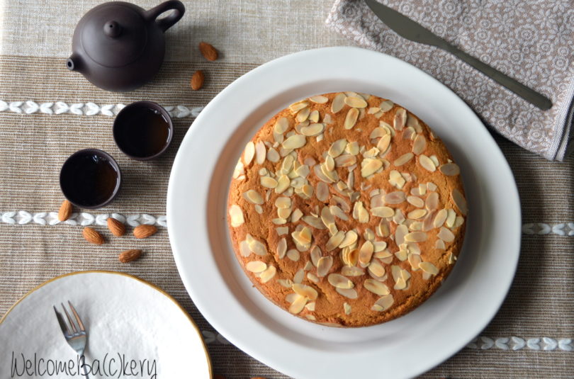 Torta integrale alle mandorle