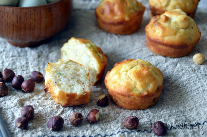 Muffins porri e nocciole