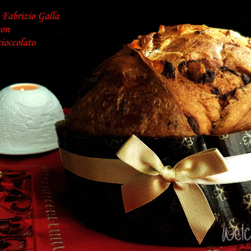 Panettone di Fabrizio Galla con cioccolato e pere