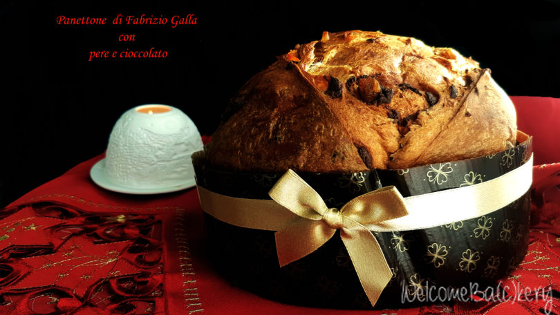 Panettone di Fabrizio Galla con cioccolato e pere