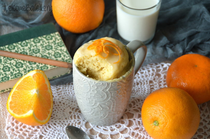 Orange mug cake