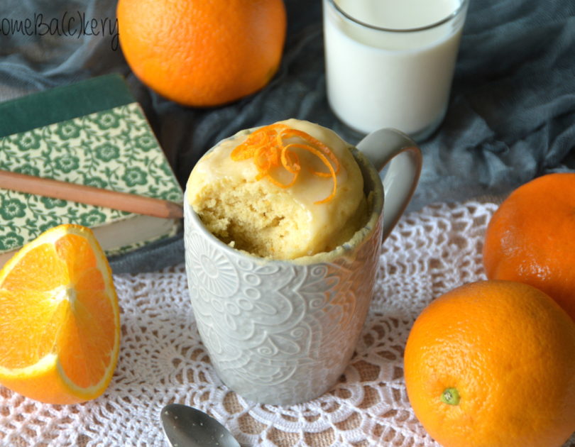 Orange mug cake