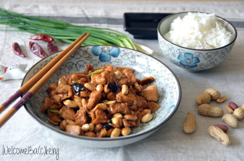 Gong bao chicken with peanuts