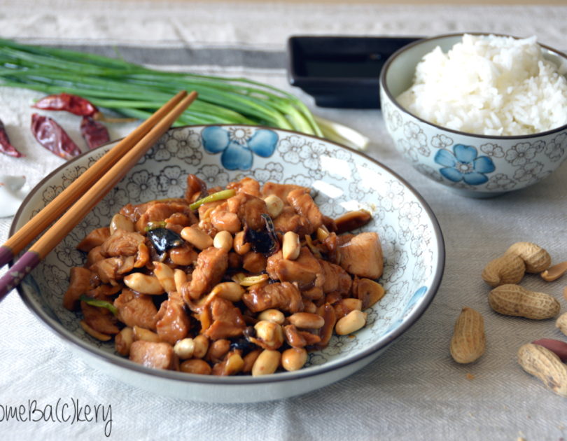 Pollo Gong Bao (o Kung Po), con arachidi