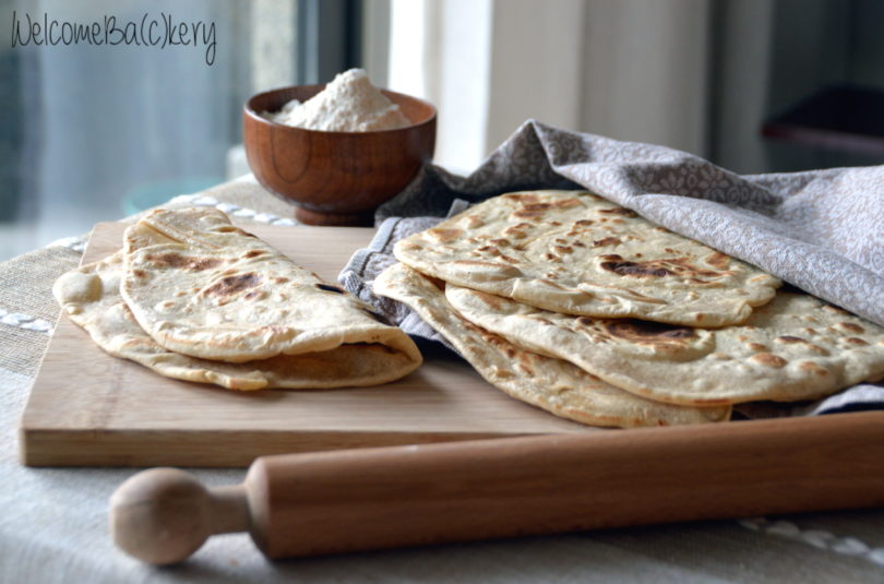 Layered piadine (tipycal flatbread)