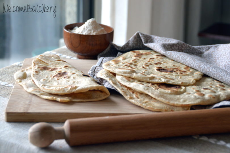 Layered piadine (tipycal flatbread)