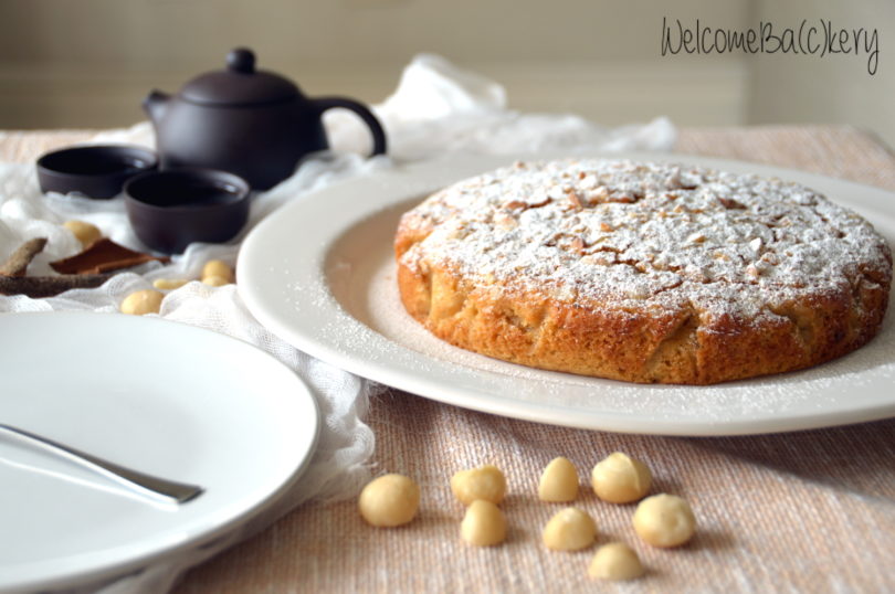 Torta con sciroppo d’acero e noci di Macadamia