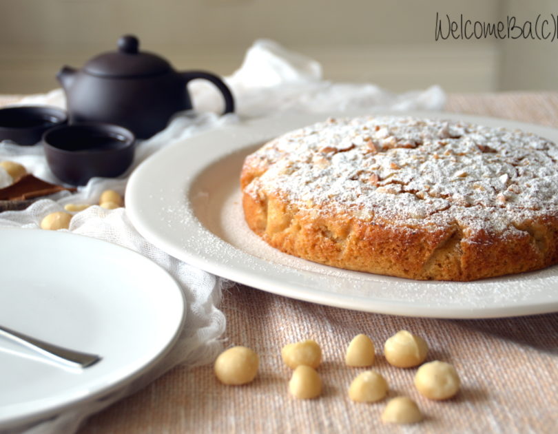 Torta con sciroppo d’acero e noci di Macadamia