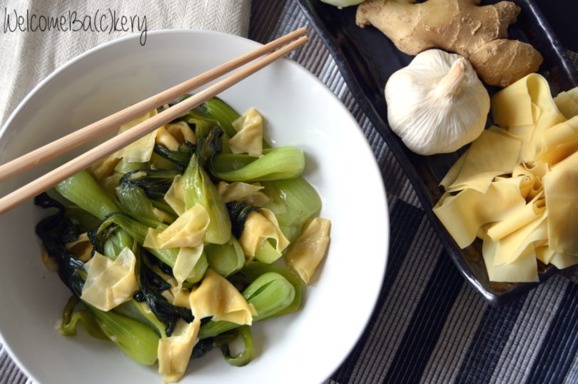 Bok choy with tofu skin