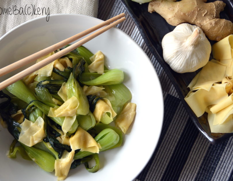 Bok choy with tofu skin